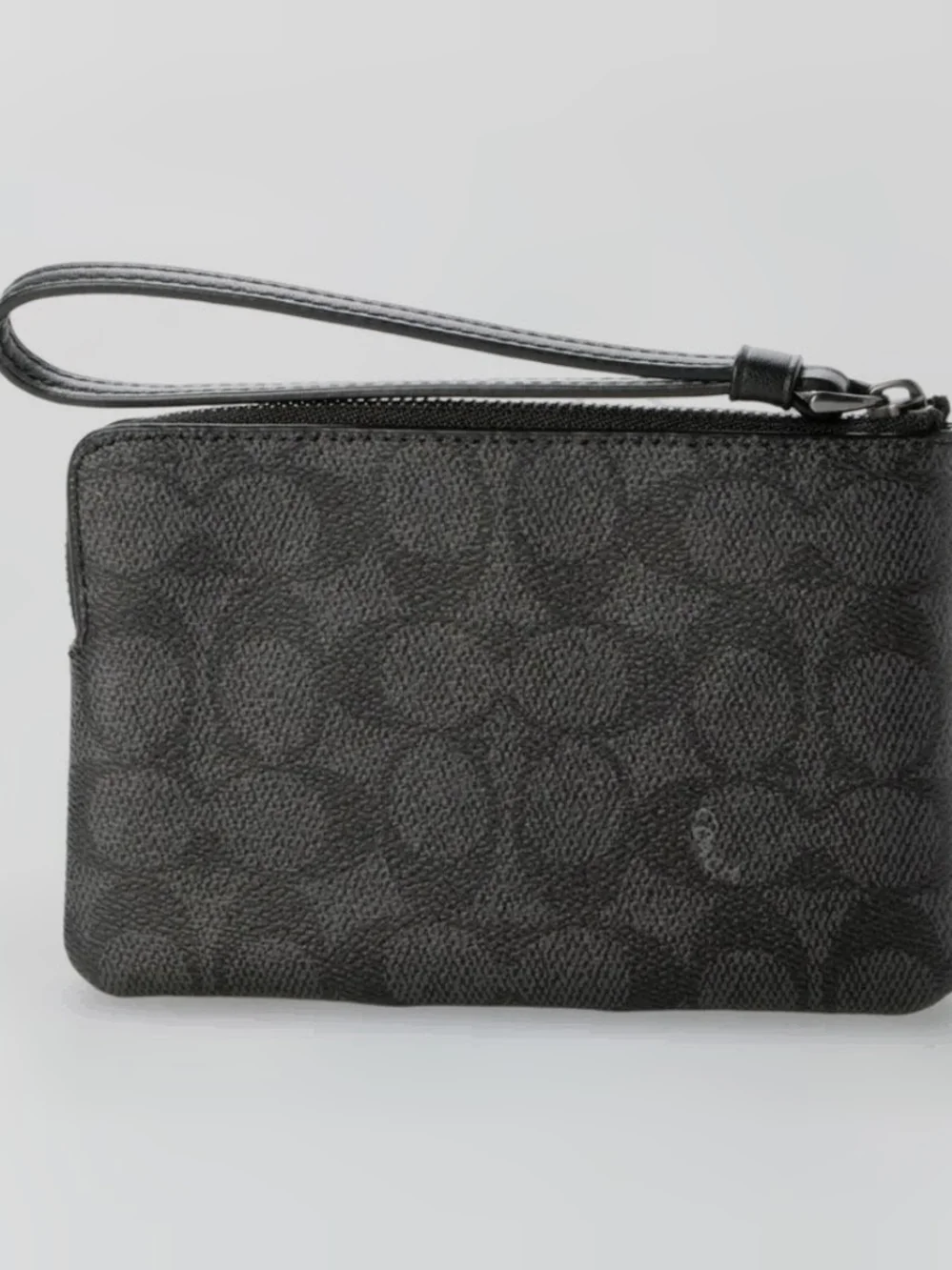 Coach Black Wristlet Clutch - Signature Leather